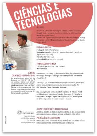 ciencias e tecnologias